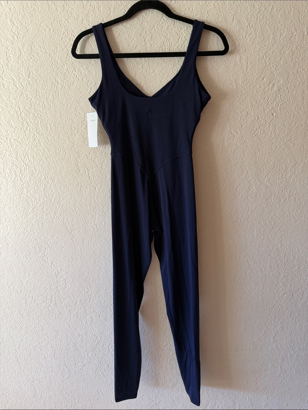 Vitality Cloud ll Jumpsuit Size S Oxford Navy Blue V-Neck Contouring Snatched - Picture 12 of 12